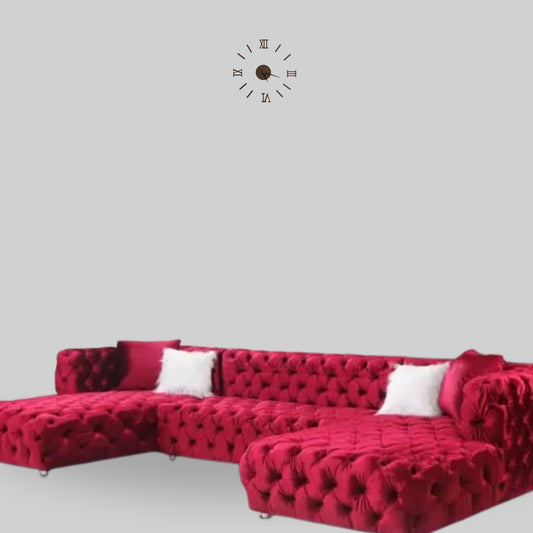 U-shaped Chesterfield sofa