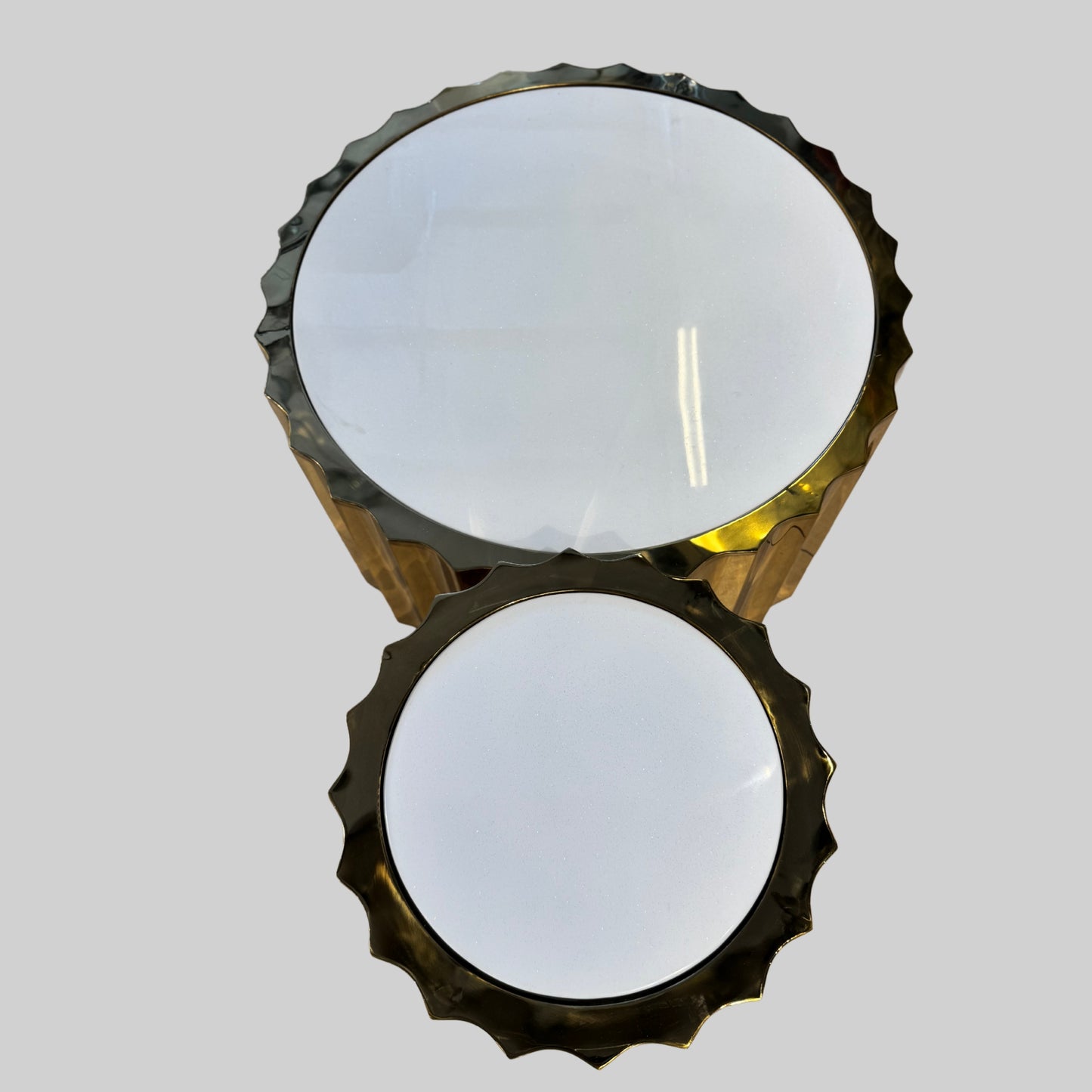 Gold Plated Coffee Table Set