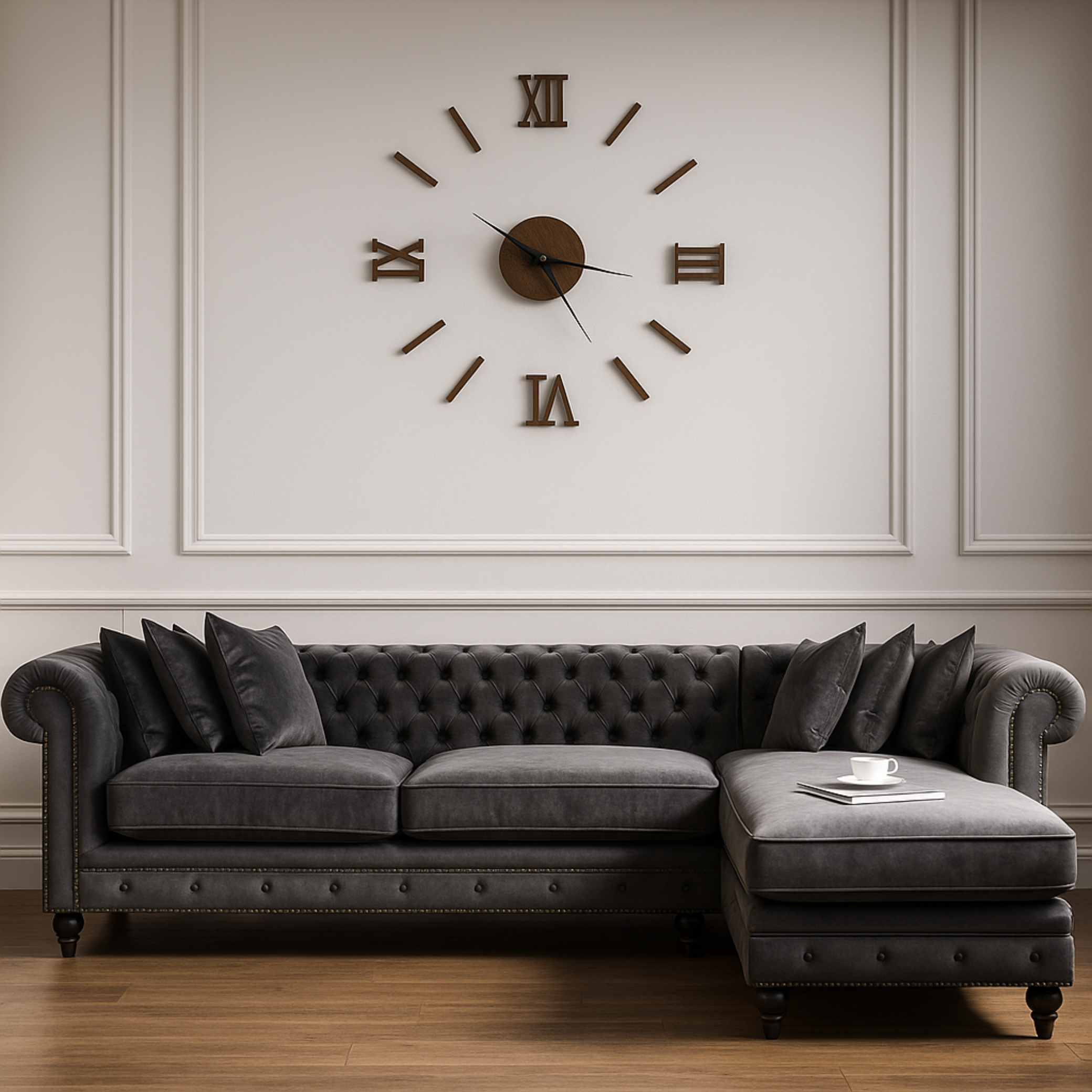 L-Shape Chesterfield Sofa