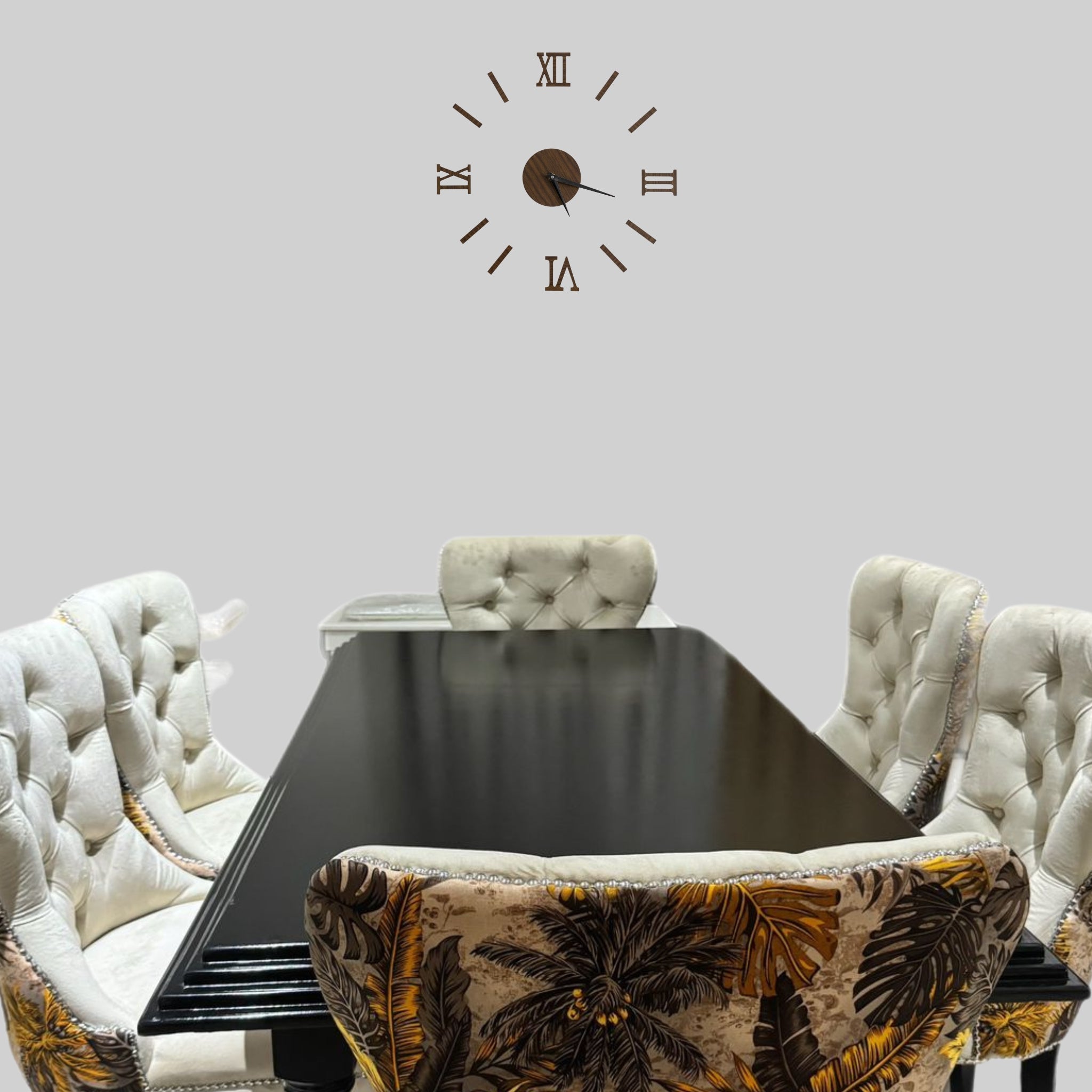 Black Dining Table Including Chairs